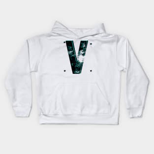 lettre V printed design Kids Hoodie